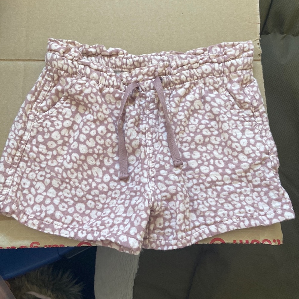 Cheetah print purple shorts size small 6/6X